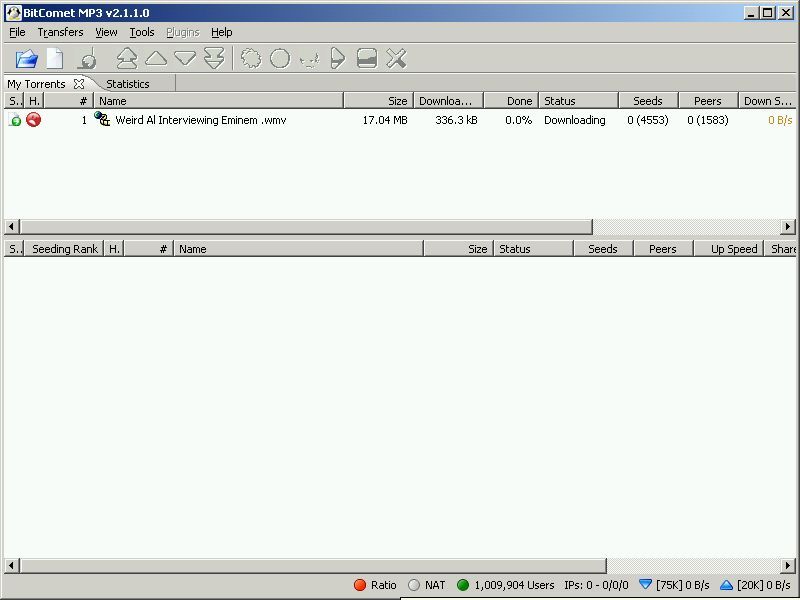 BitComet Mp3 Screenshot